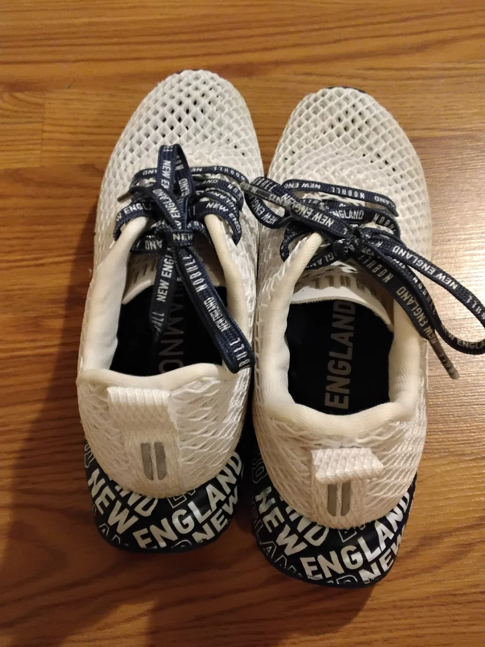 NOBULL White Mesh Athletic Shoes with Black Accents